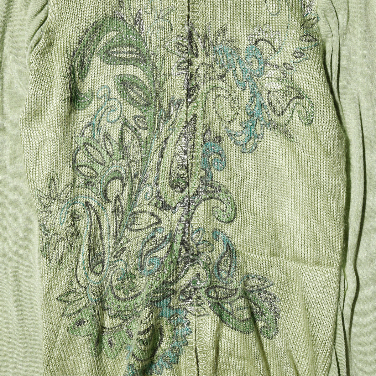 vintage euro pasley melon knit hoodie