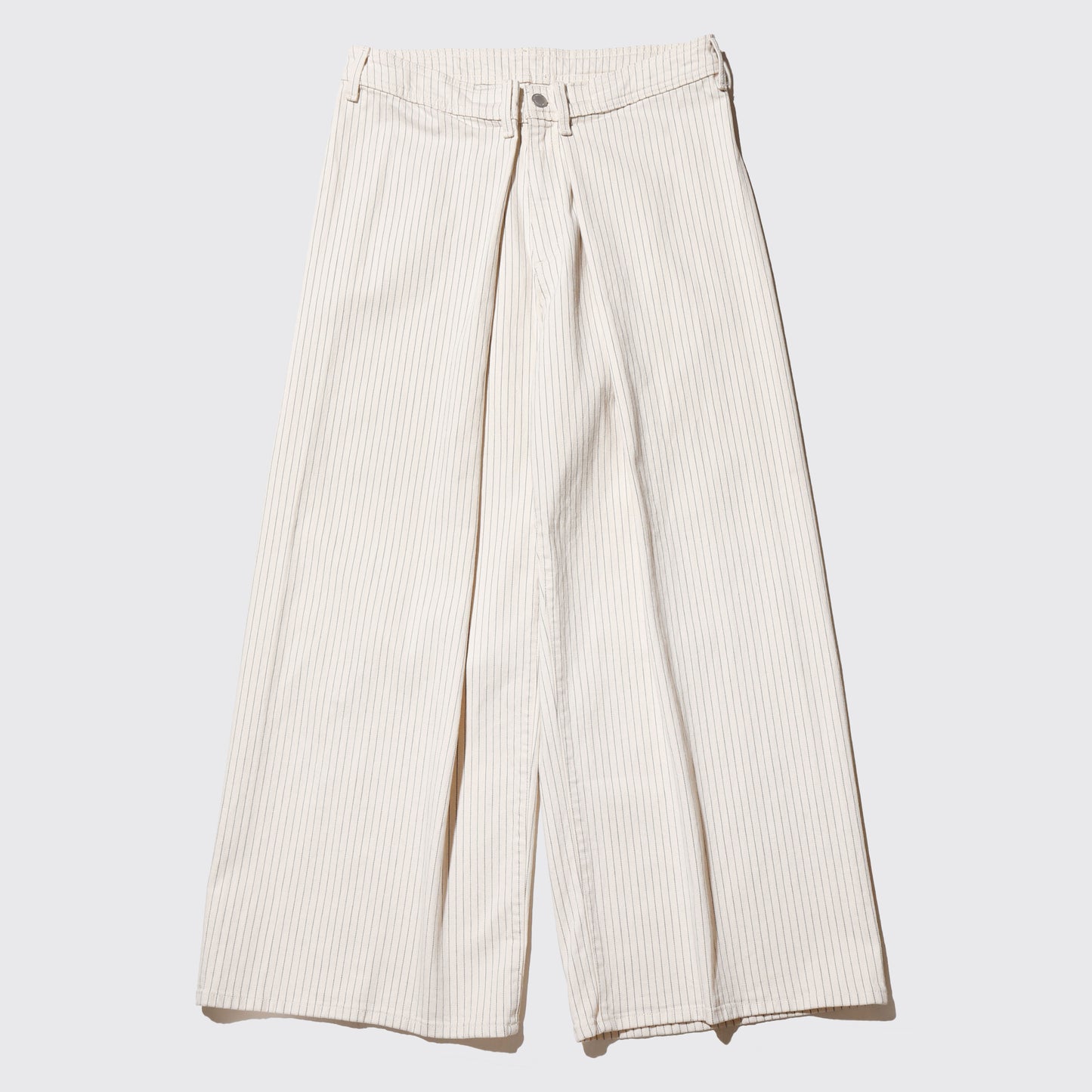 vintage center tuck stripe wide trousers