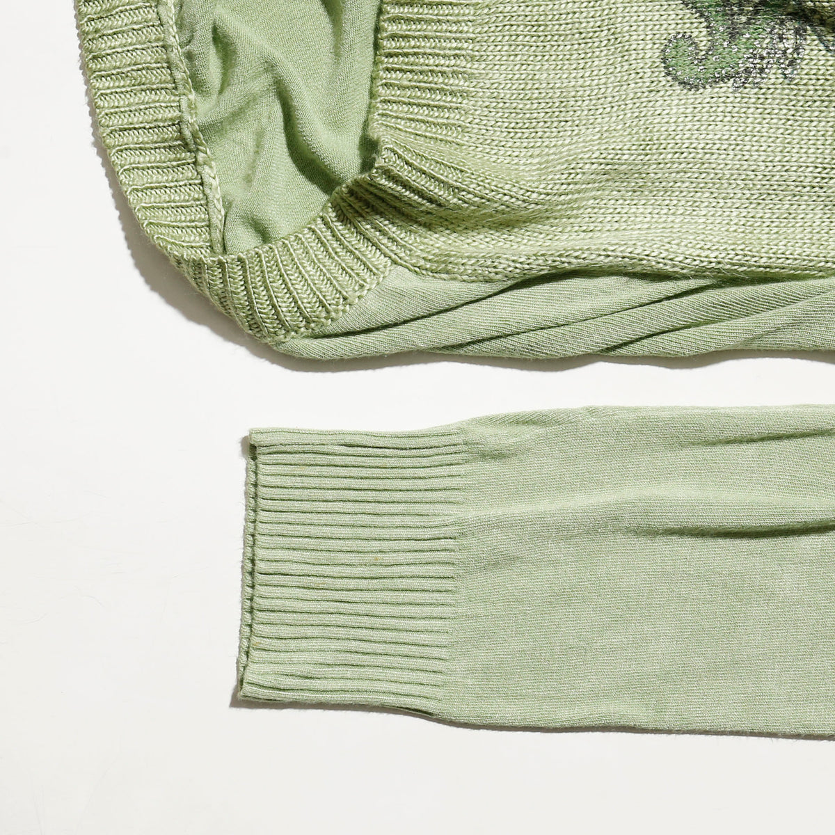 vintage euro pasley melon knit hoodie