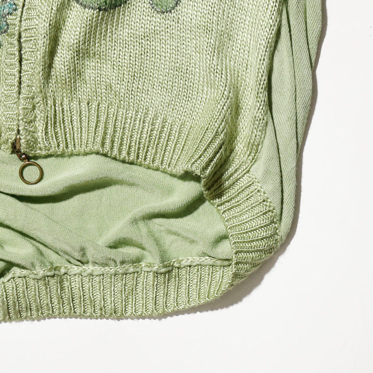 vintage euro pasley melon knit hoodie