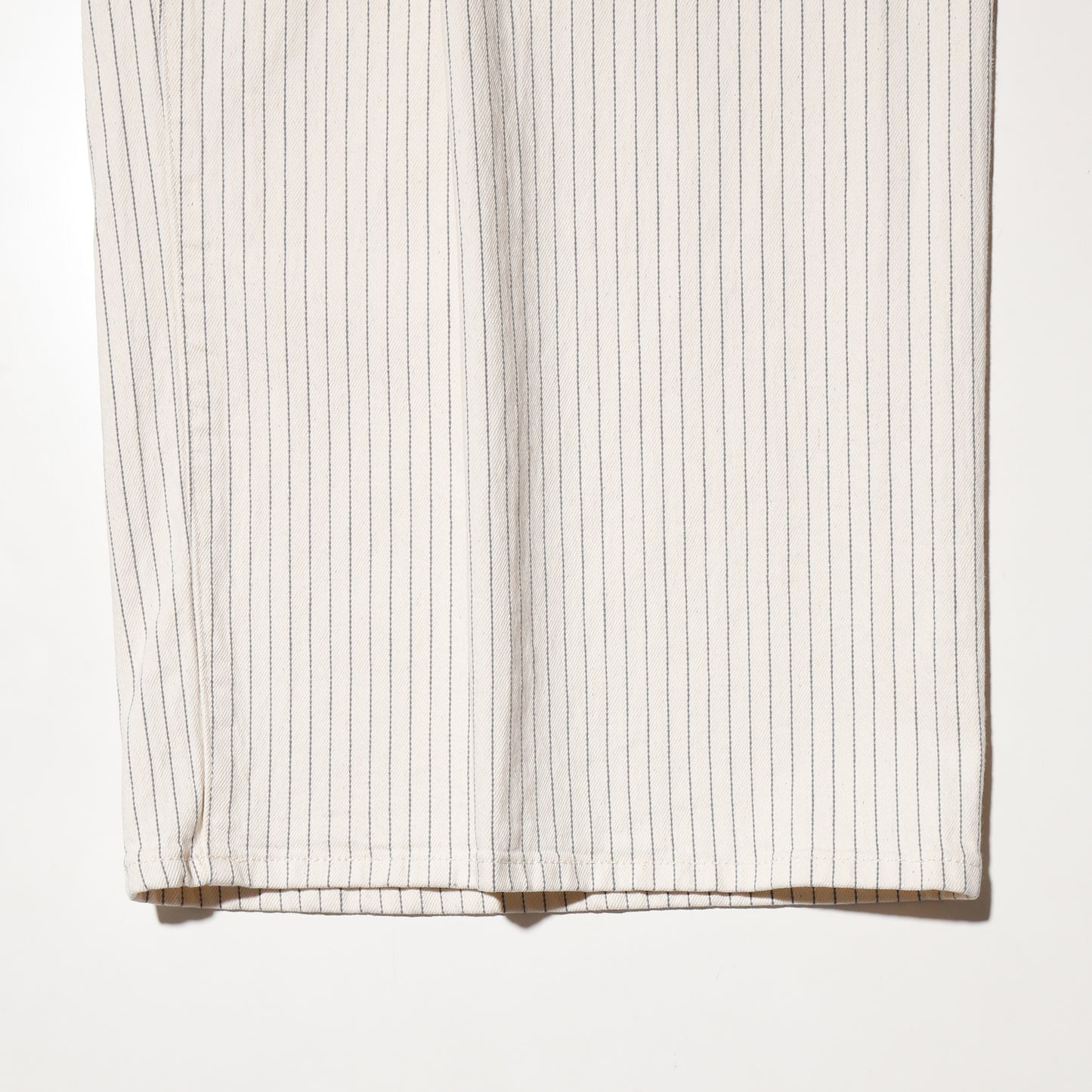 vintage center tuck stripe wide trousers