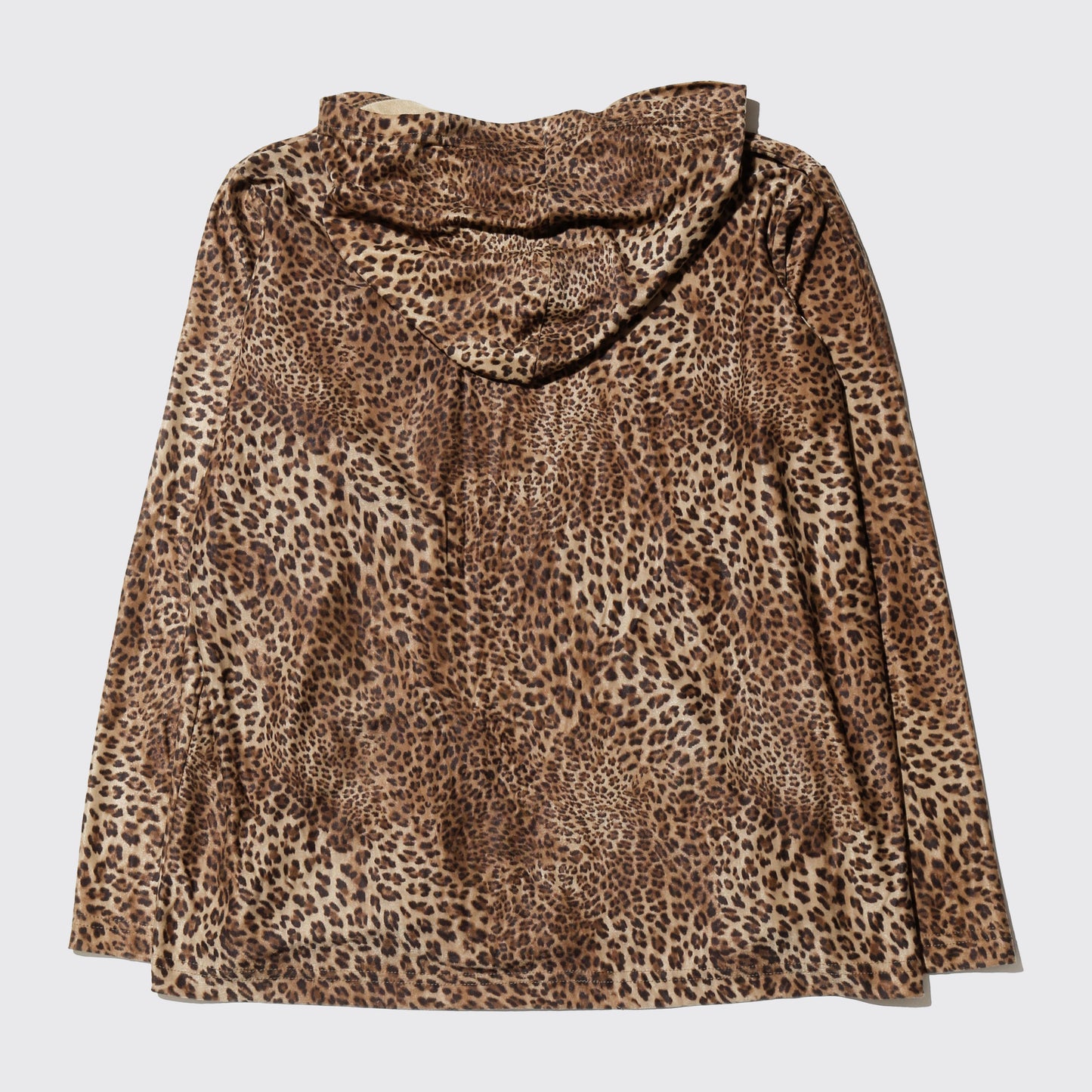 vintage leopard zip hoodie