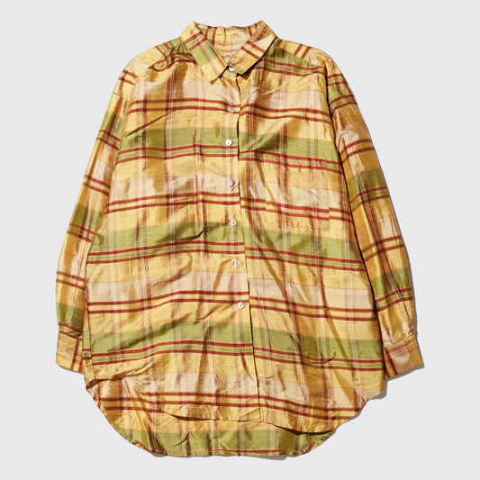vintage shinny check shirt