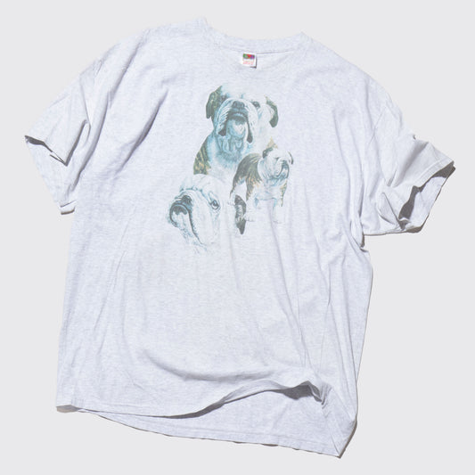 vintage 00's h.l.c bulldog t-shirt