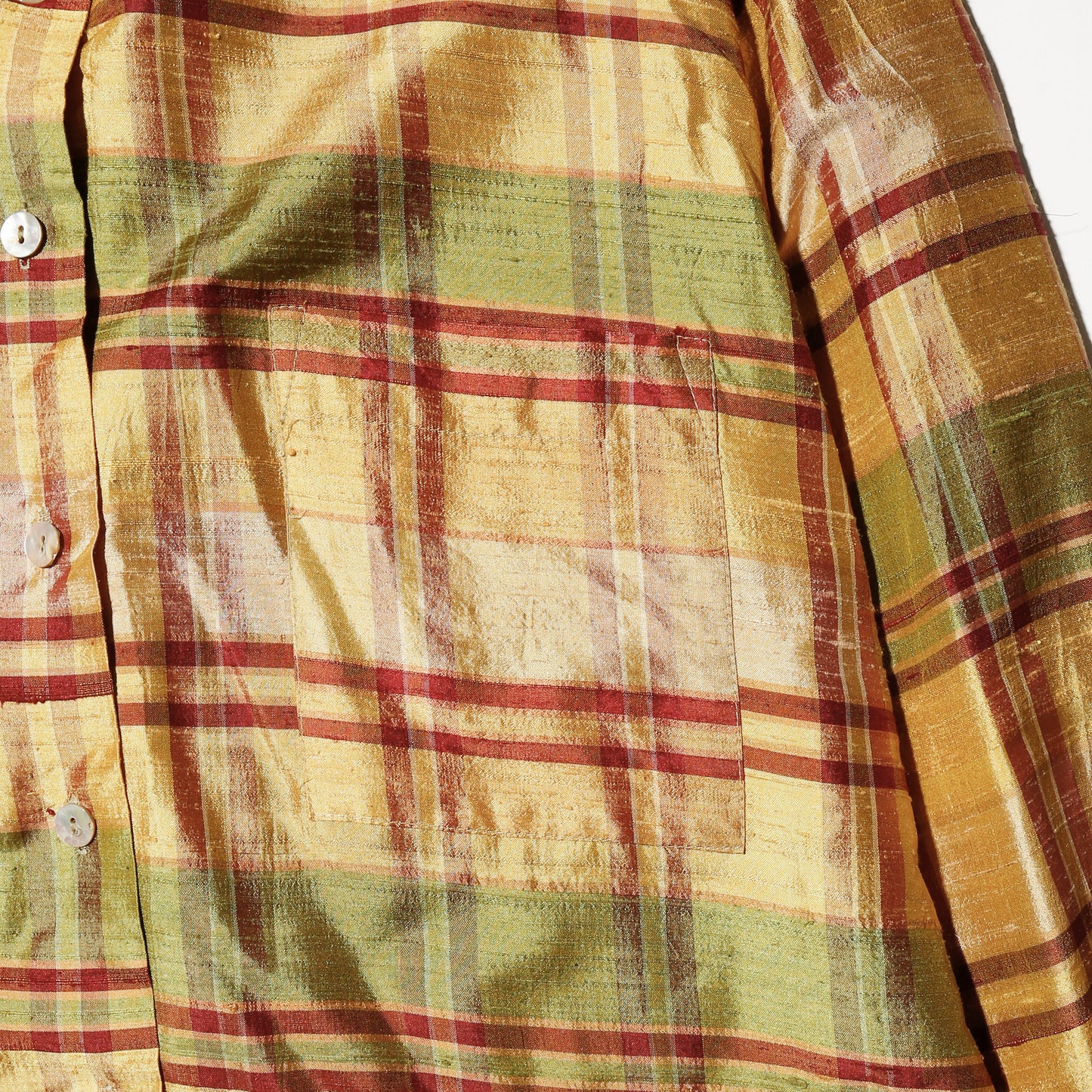 vintage shinny check shirt
