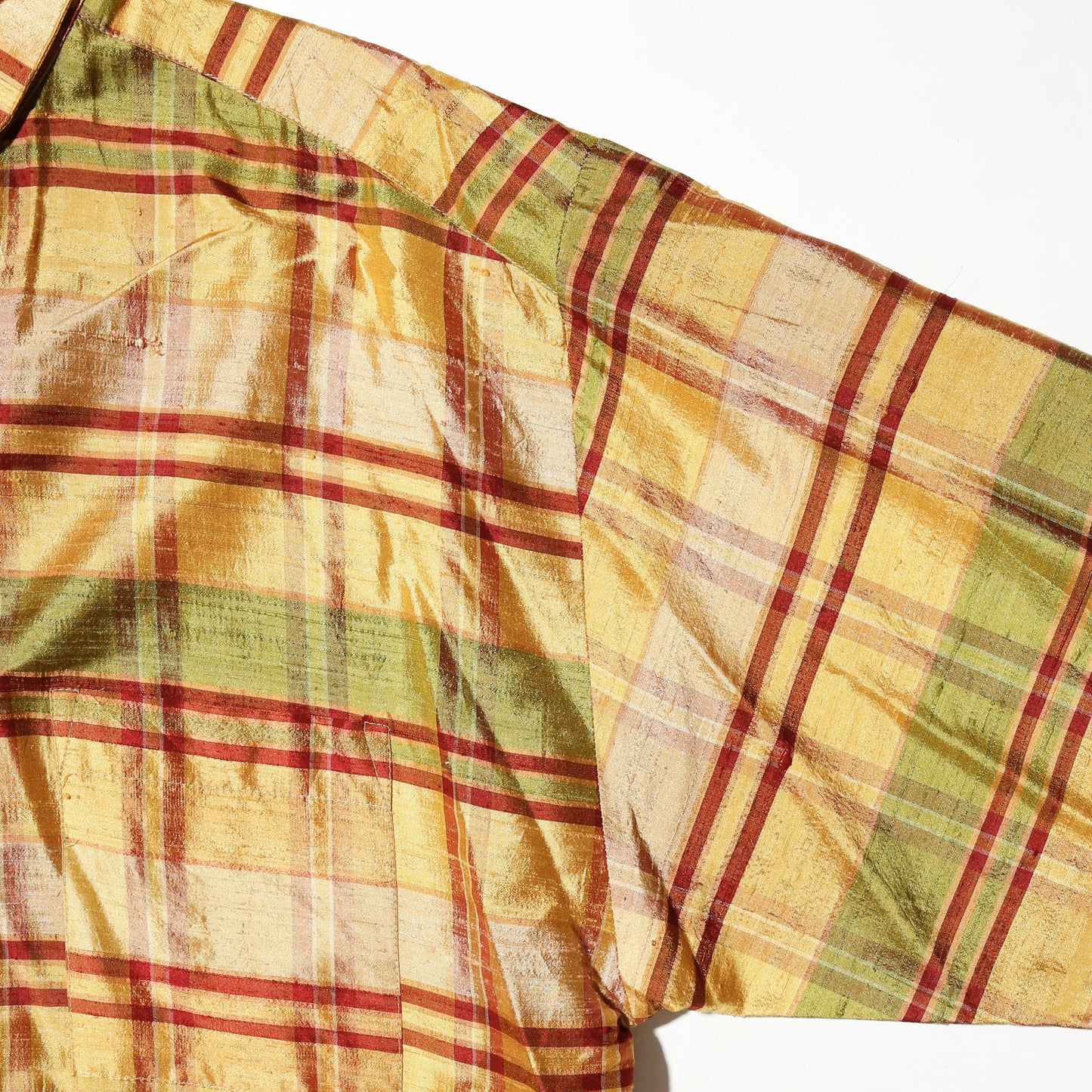 vintage shinny check shirt