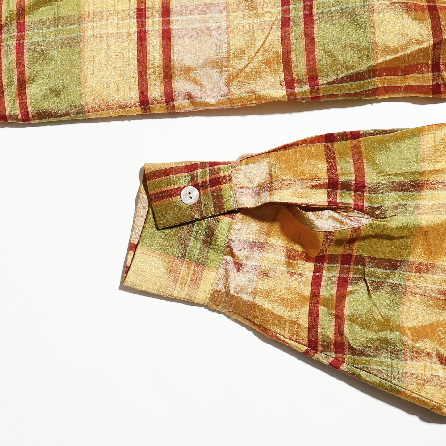 vintage shinny check shirt