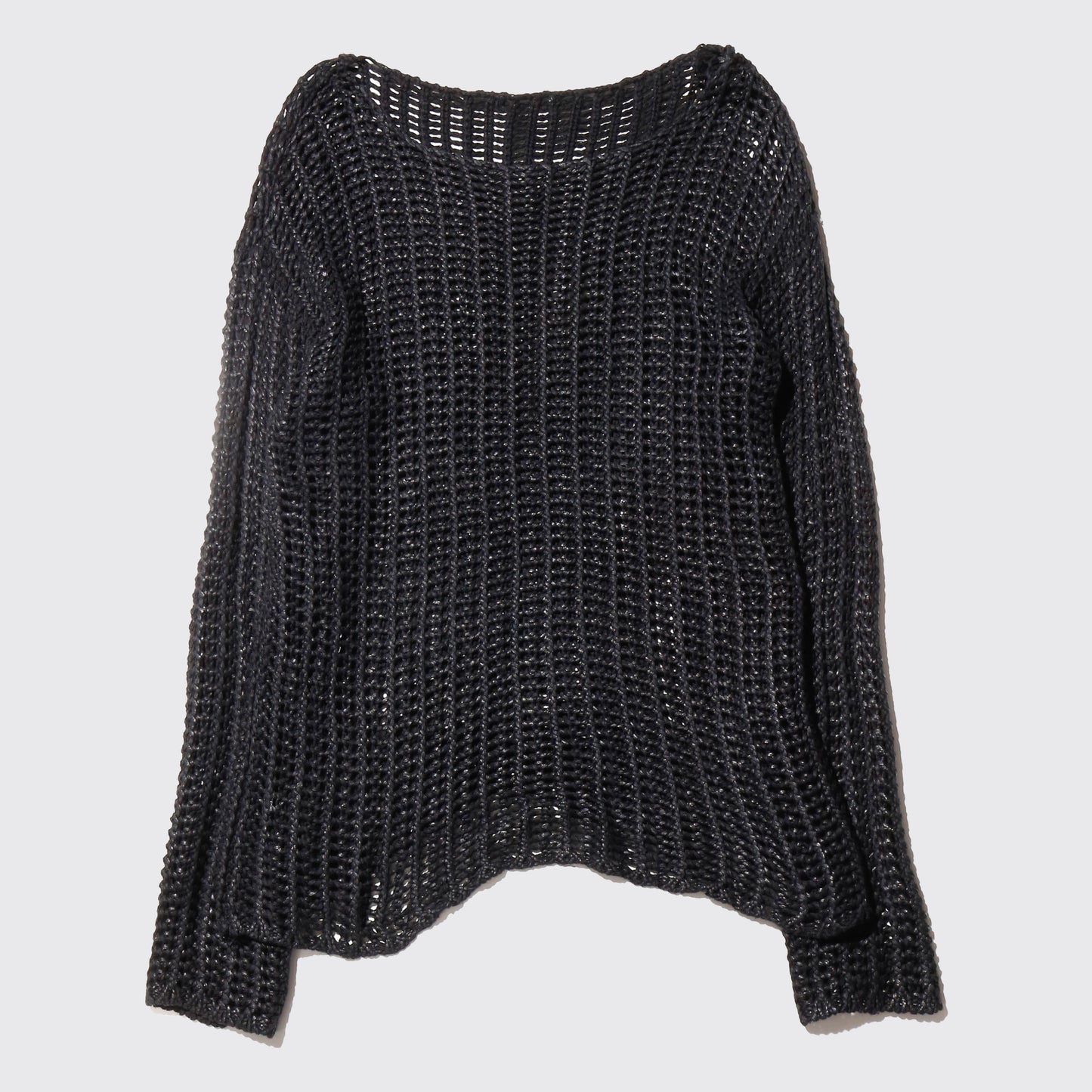 vintage luster crochet sweater