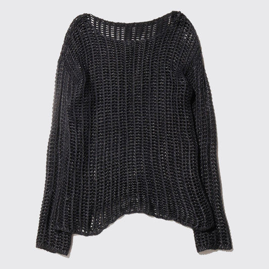 vintage luster crochet sweater
