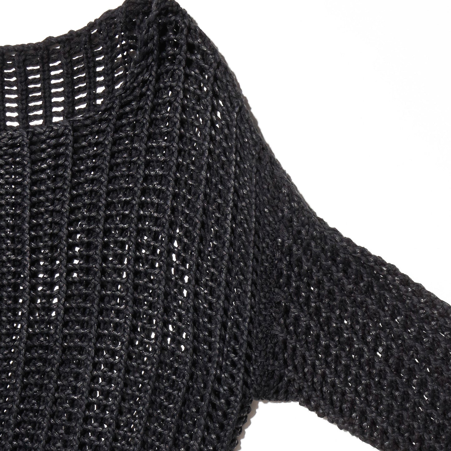 vintage luster crochet sweater