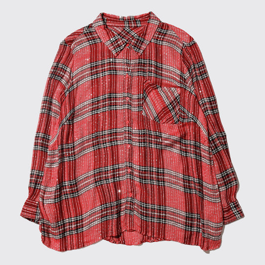 vintage spangle check shirt