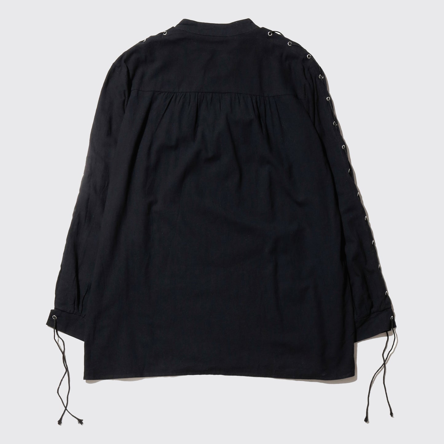 vintage lace up cotton pullover