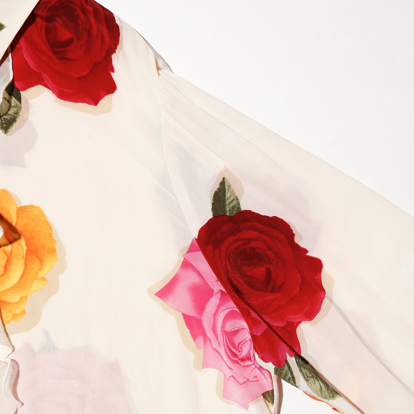 vintage rose silk dress shirt