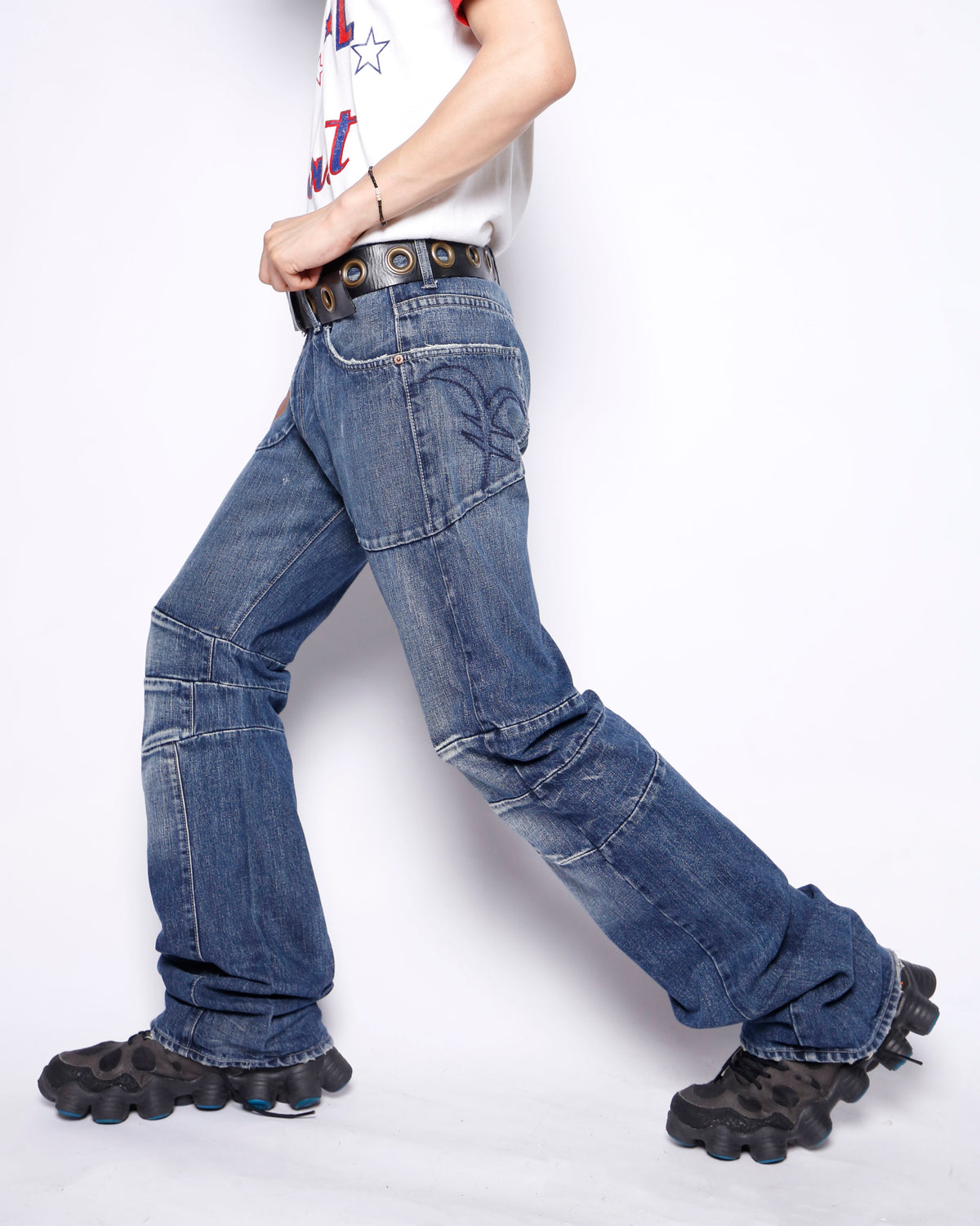 vintage michiko koshino yen x-seam jeans