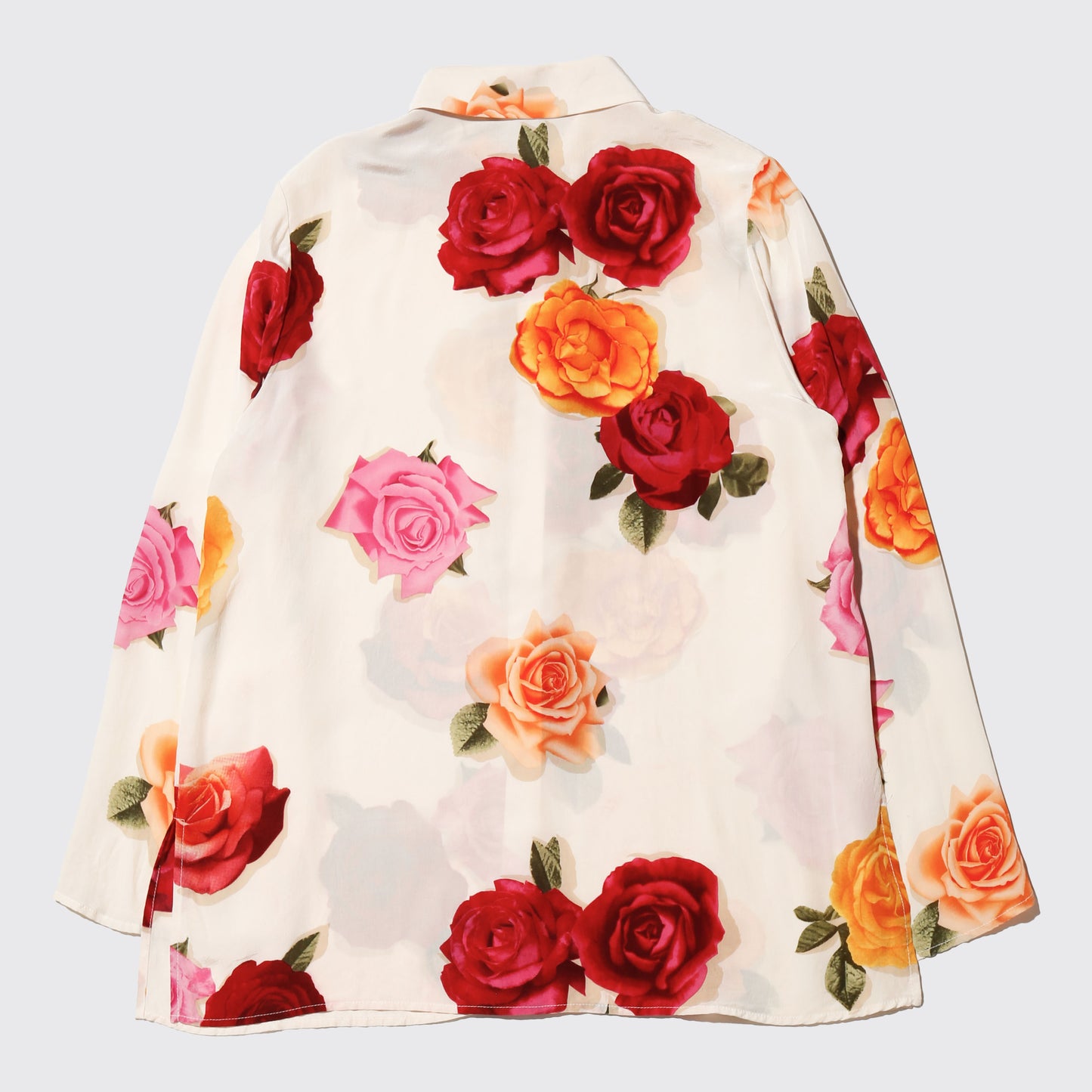 vintage rose silk dress shirt
