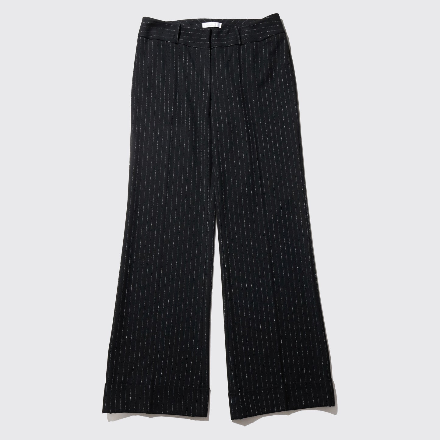 vintage low rise stripe flare slacks