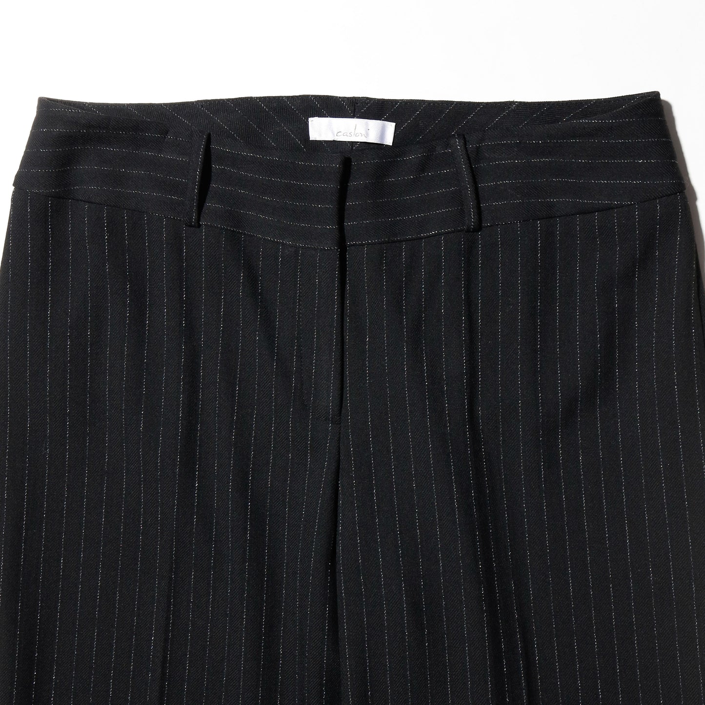 vintage low rise stripe flare slacks