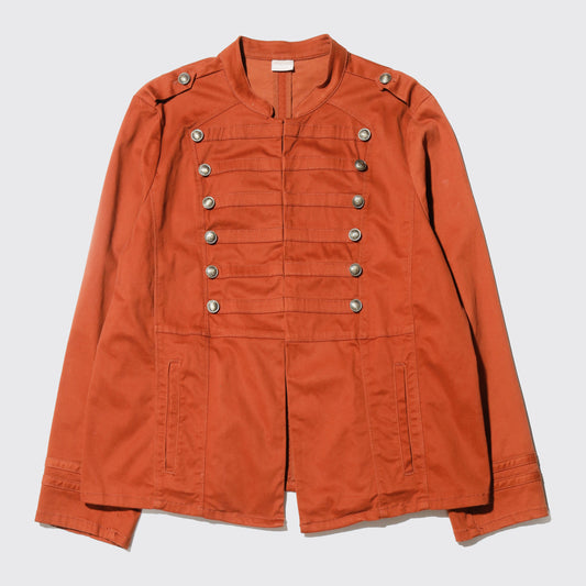 vintage chico's terracotta napoleon jacket