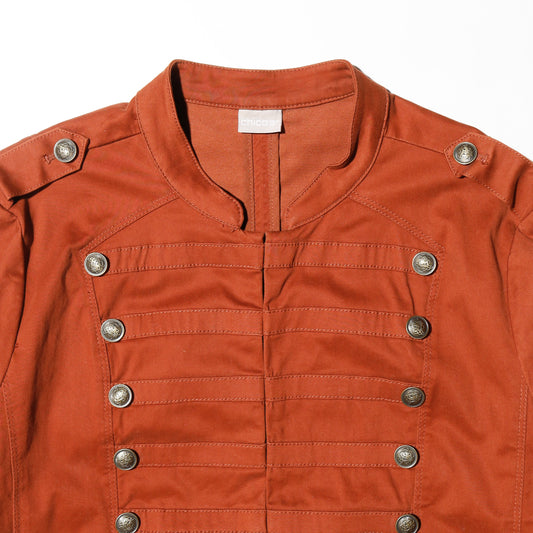 vintage chico's terracotta napoleon jacket