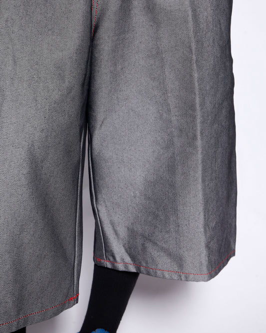 vintage metalic bermuda painter shorts