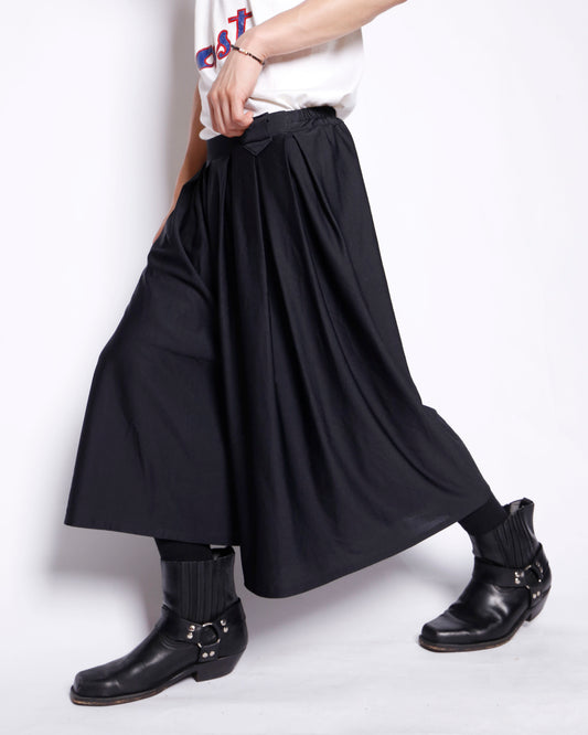 vintage pleats drape bermuda shorts