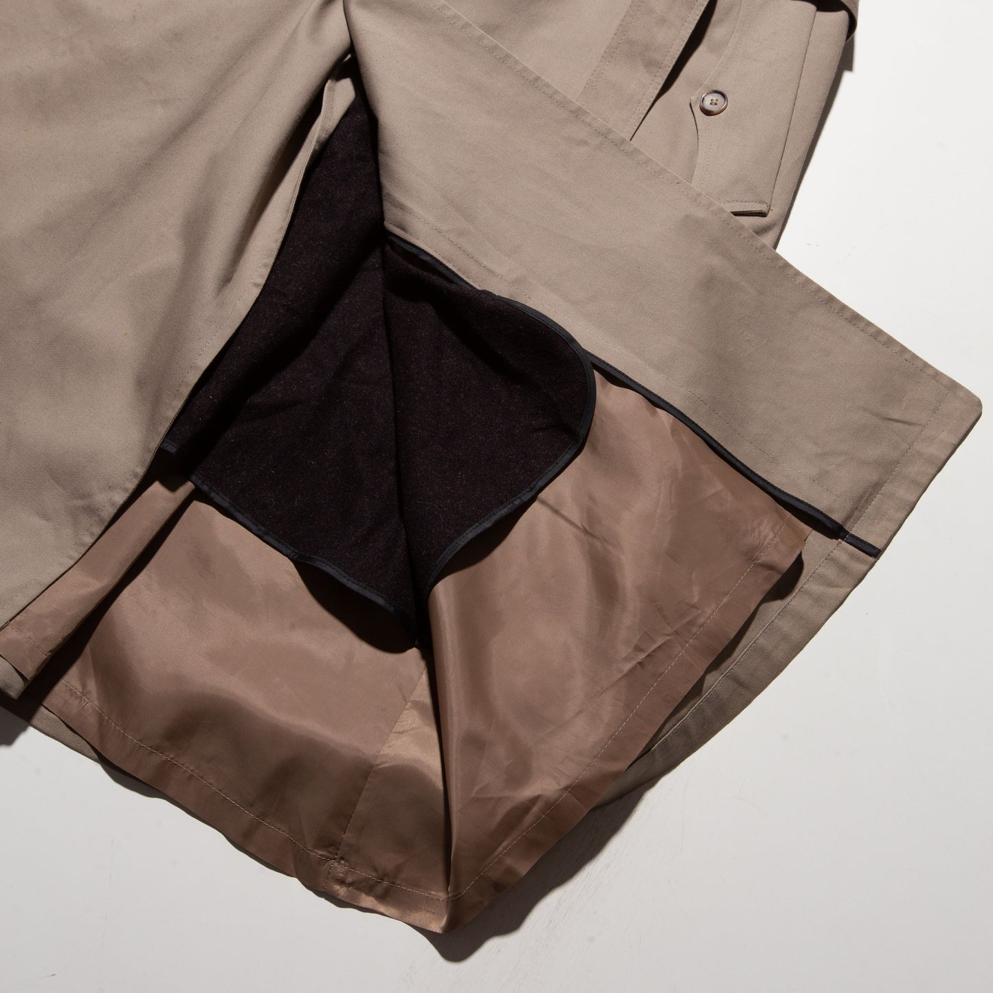 vintage 80's Dior double gun flap trench coat