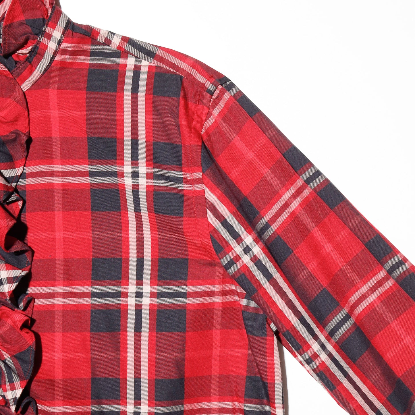vintage chaps fringe chck shirt