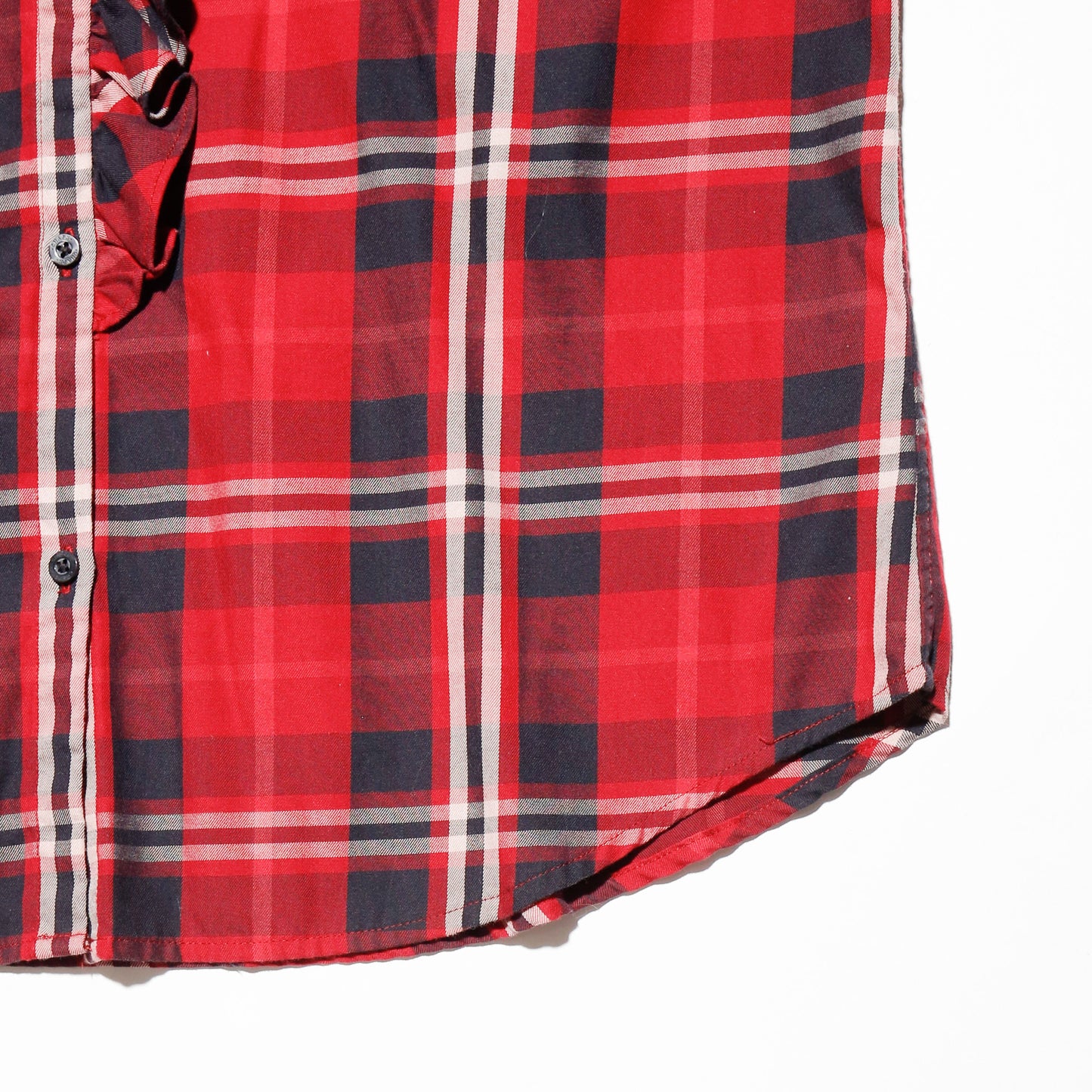 vintage chaps fringe chck shirt