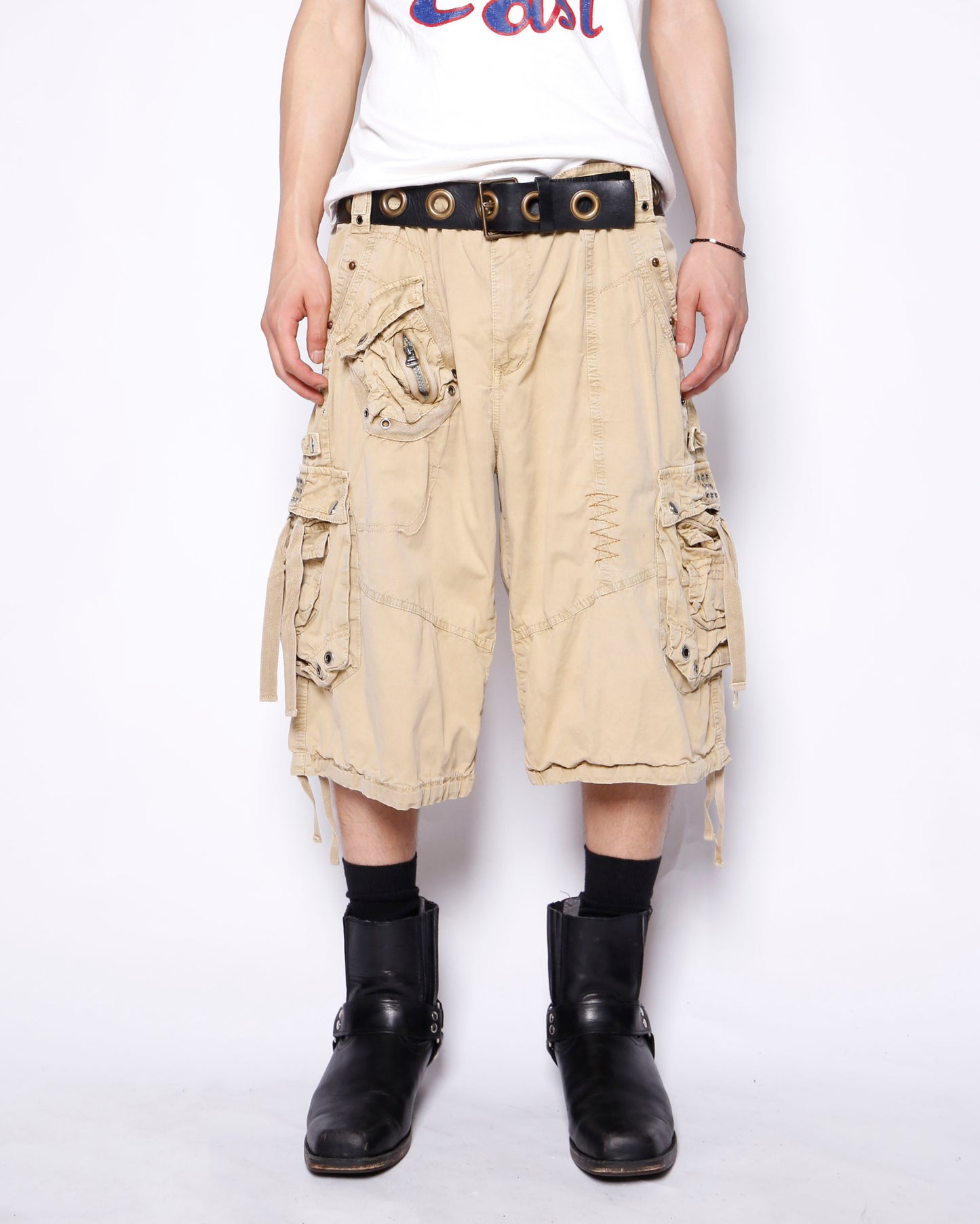 vintage utility cargo shorts