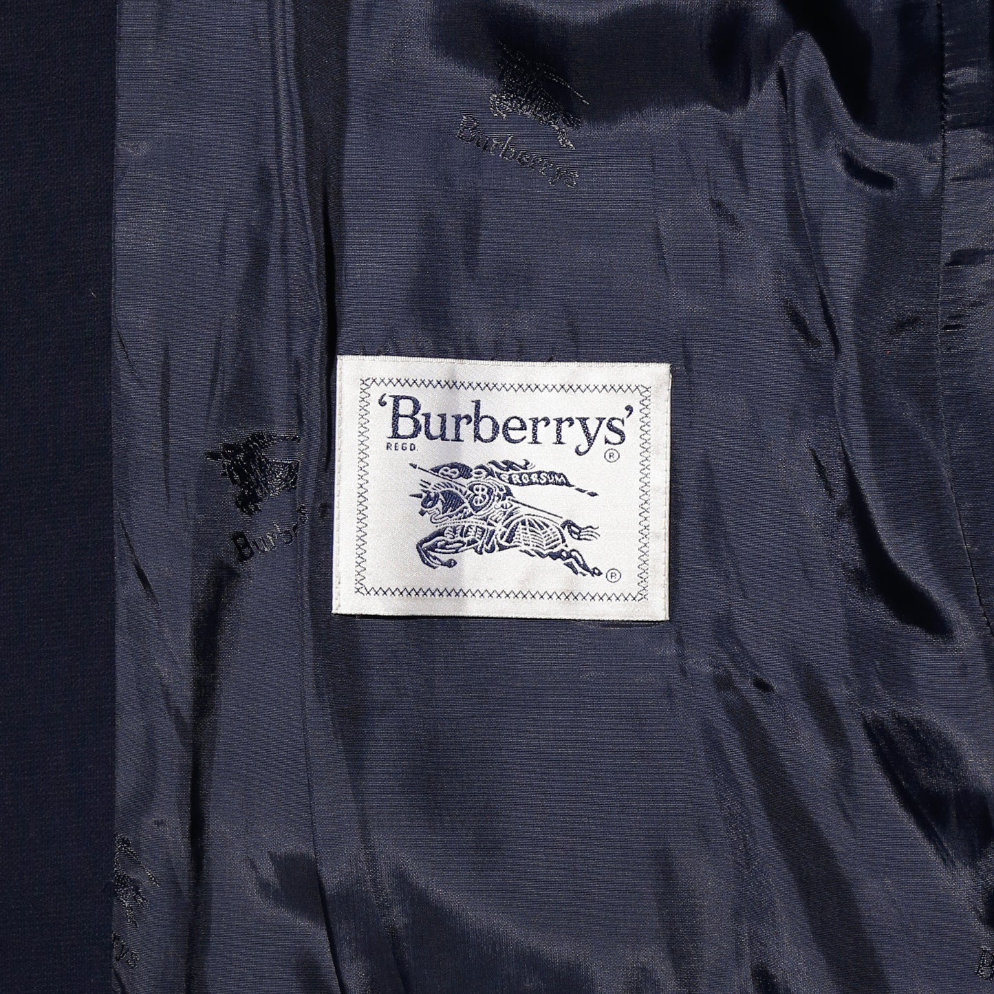 vintage 80's Burberrys' collarless jacket