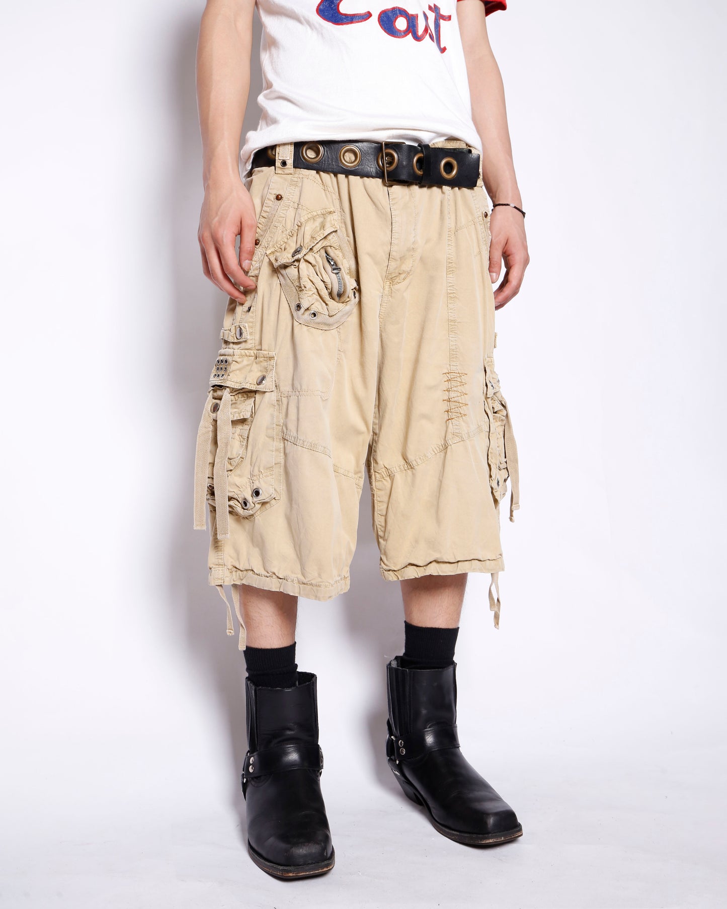 vintage utility cargo shorts