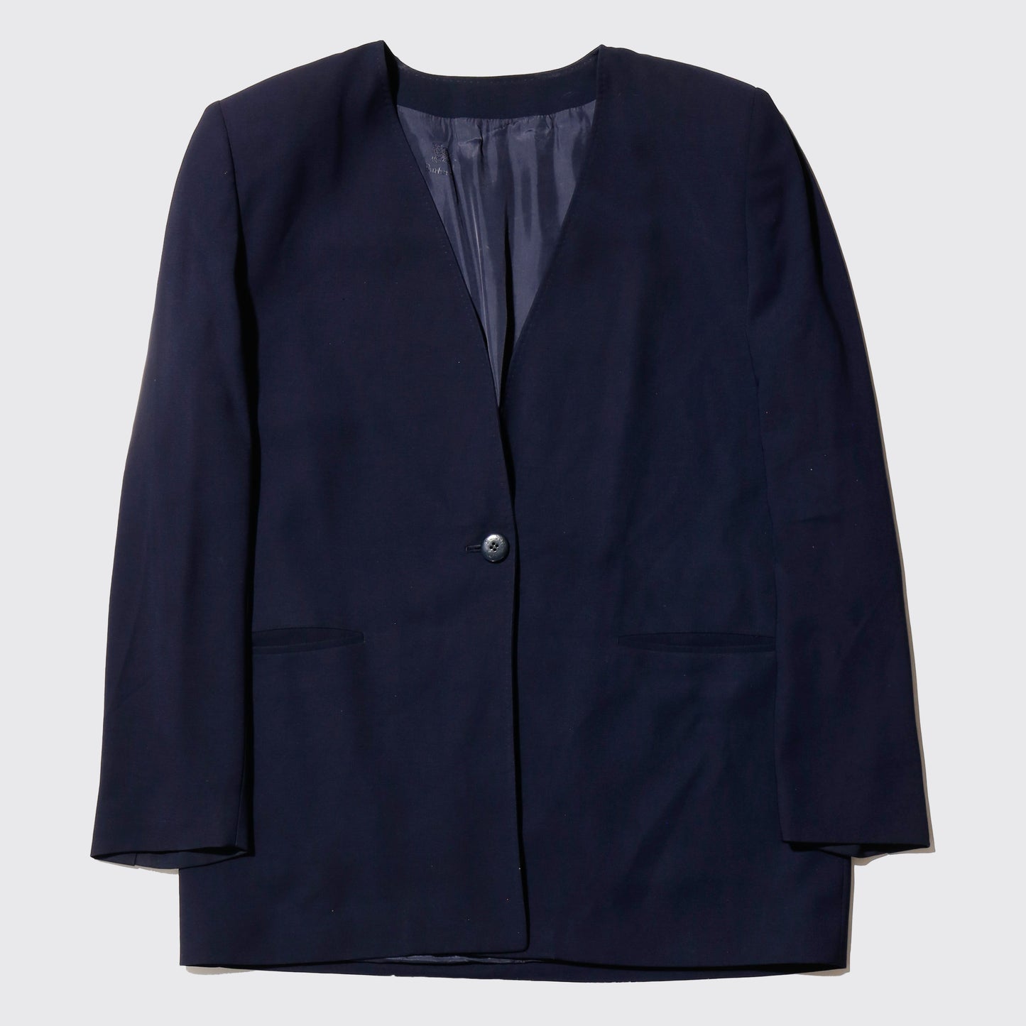 vintage 80's Burberrys' collarless jacket