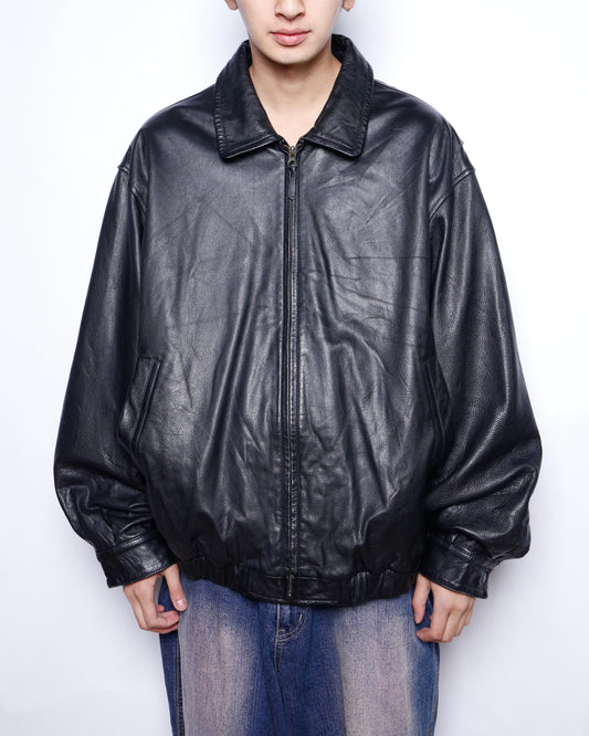 vintage 90's st.johns bay  leather jacket