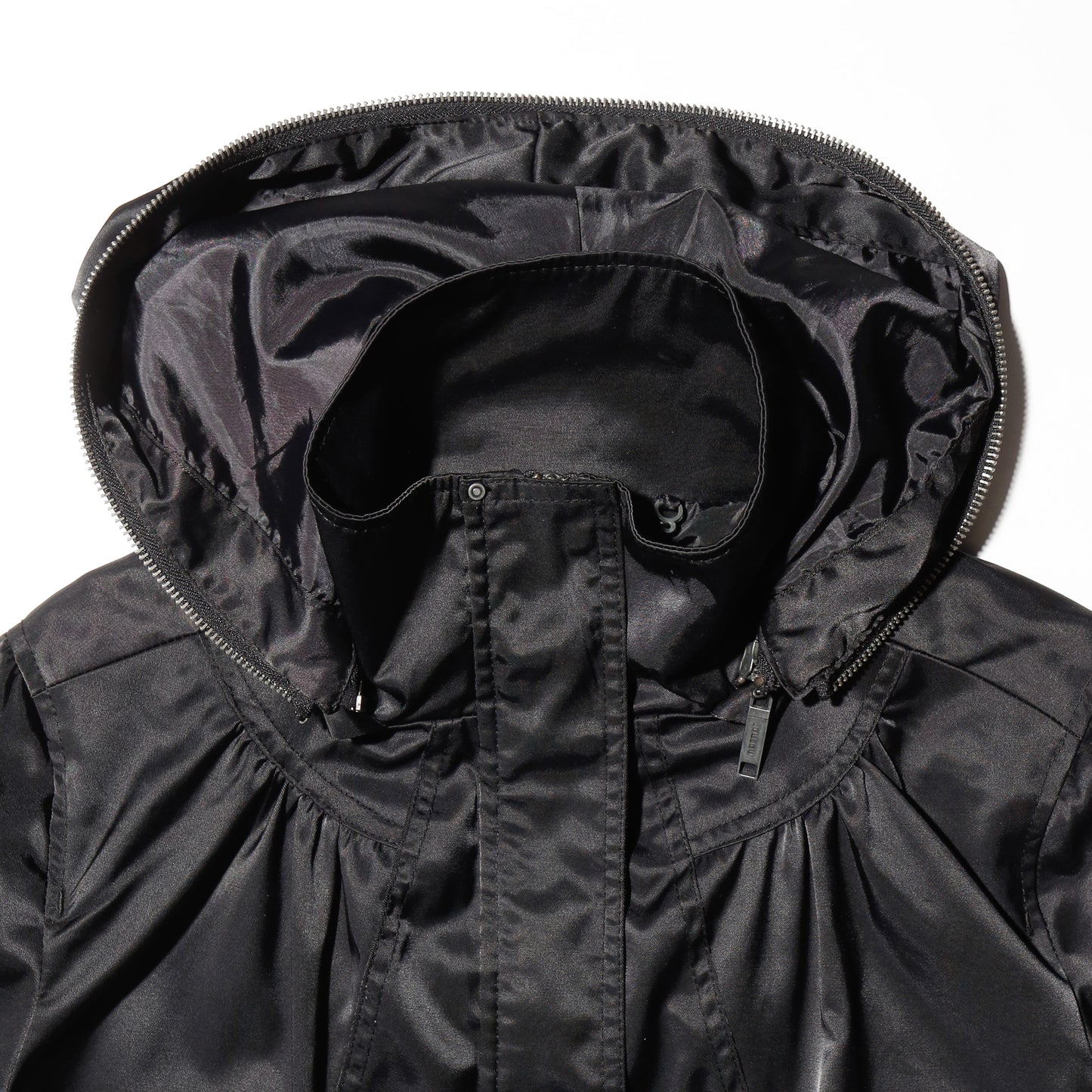 vintage techno h/s jacket, detachable hoodie