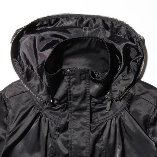 vintage techno h/s jacket, detachable hoodie