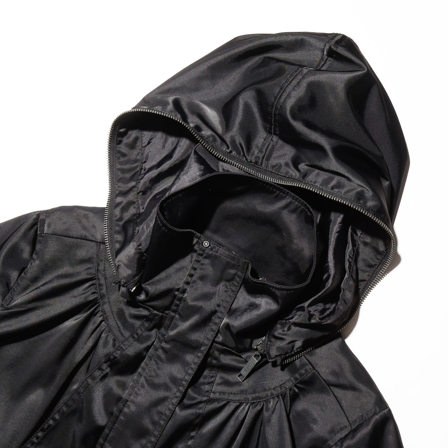 vintage techno h/s jacket, detachable hoodie