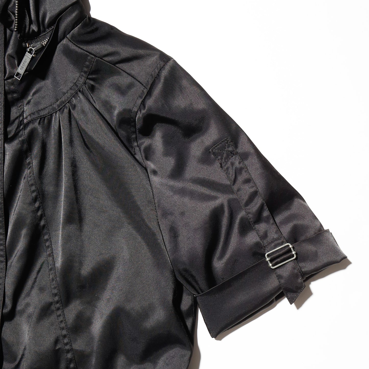 vintage techno h/s jacket, detachable hoodie