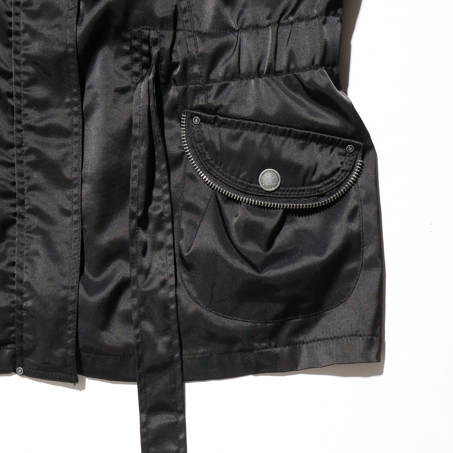 vintage techno h/s jacket, detachable hoodie