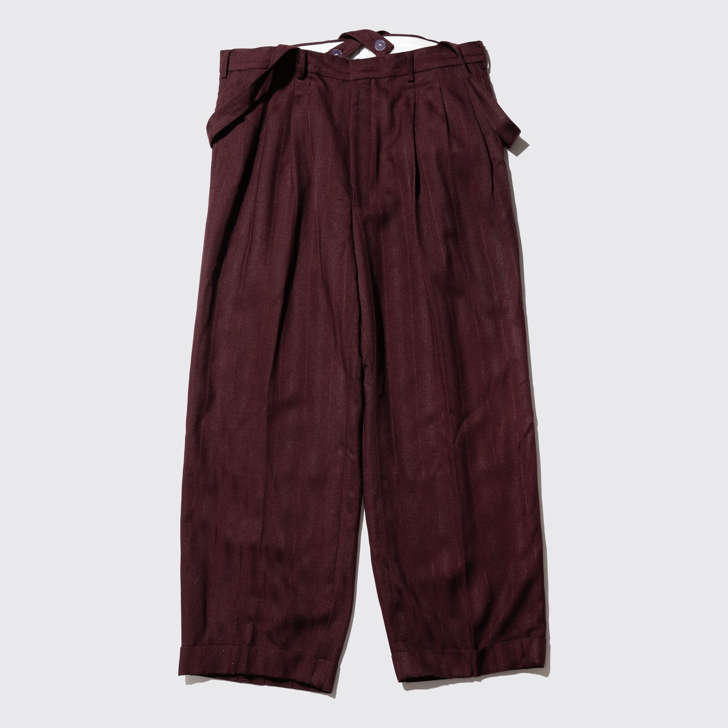 vintage tucked stripe zoot slacks, with suspender