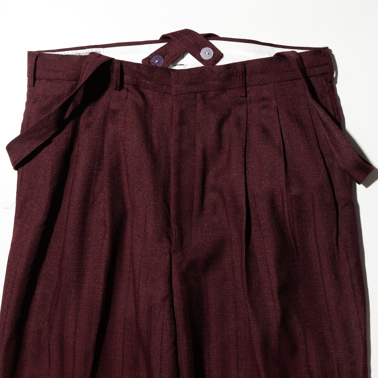 vintage tucked stripe zoot slacks, with suspender