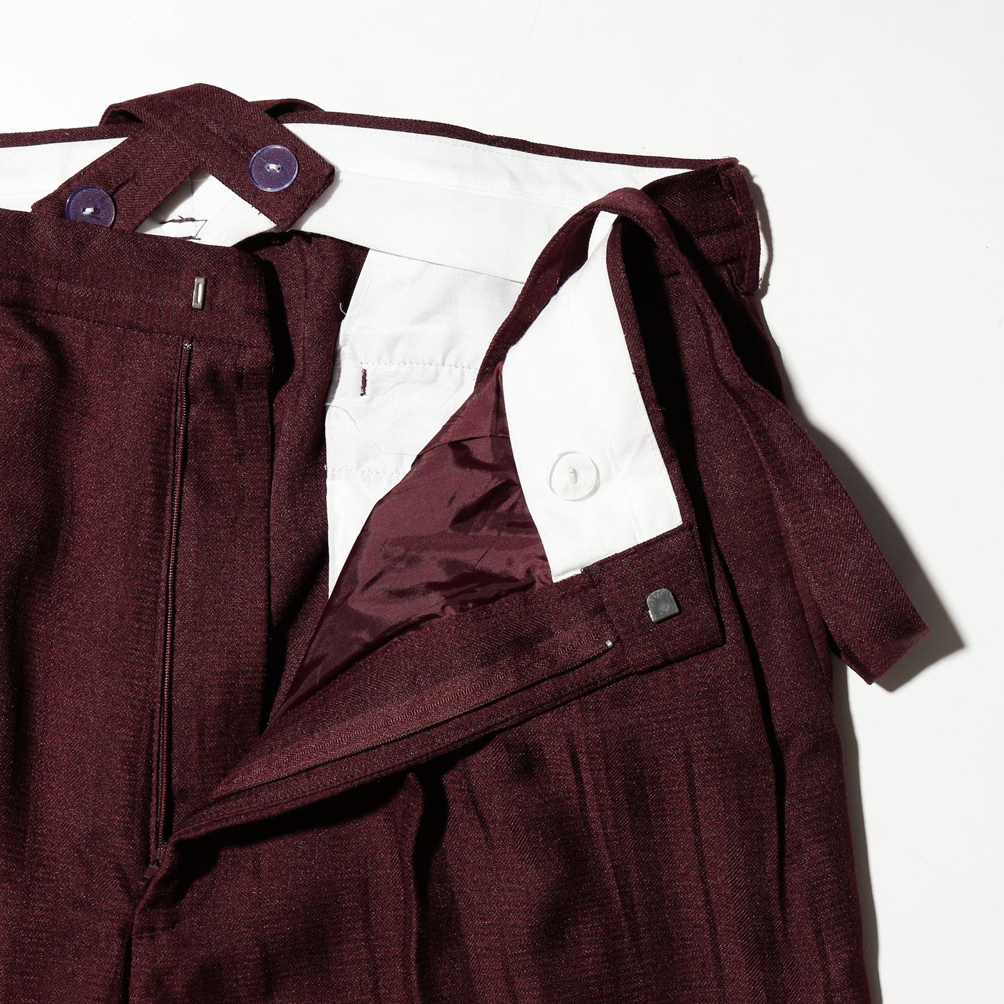 vintage tucked stripe zoot slacks, with suspender