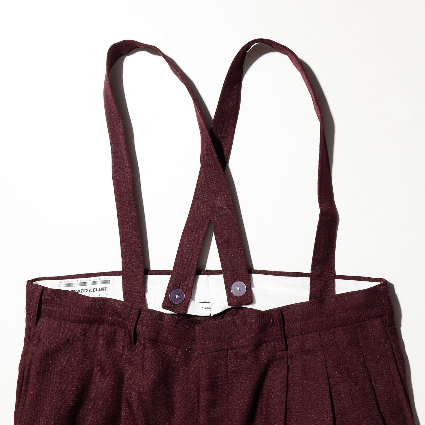 vintage tucked stripe zoot slacks, with suspender