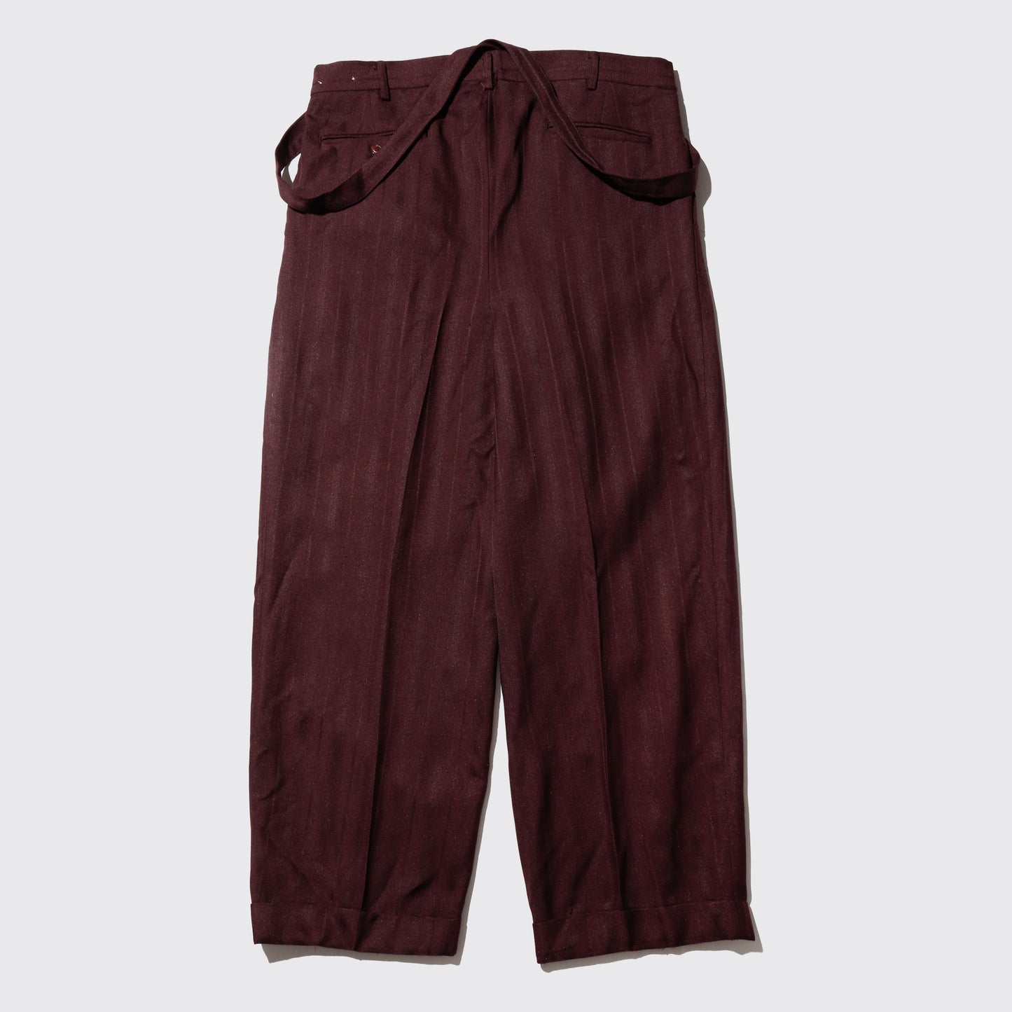 vintage tucked stripe zoot slacks, with suspender