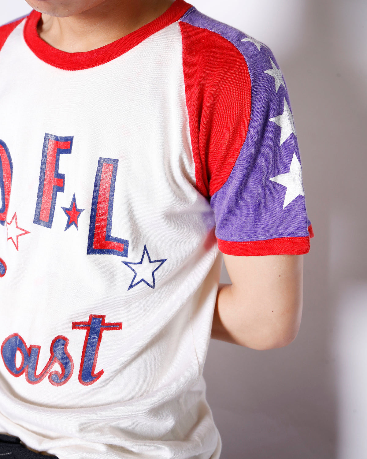 vintage 70's o.f.l east football t-shirt