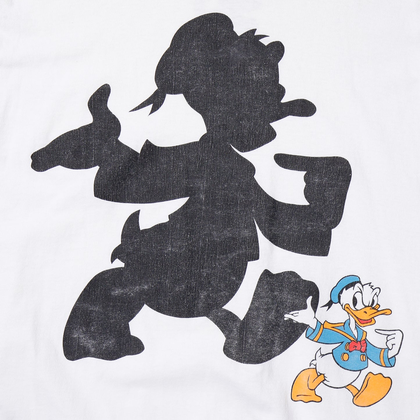 vintage 90's disney donald duck shadow n/s t-shirt