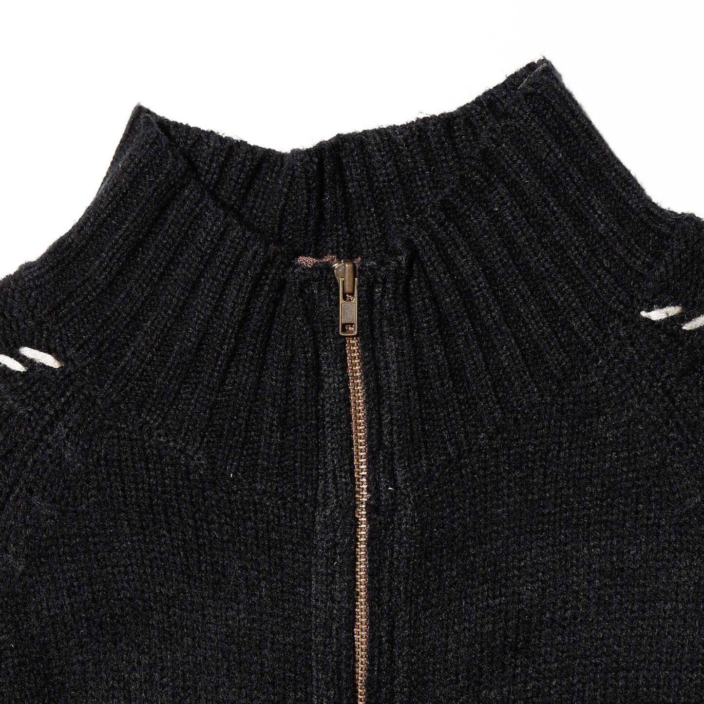 vintage stitch line knit jacket