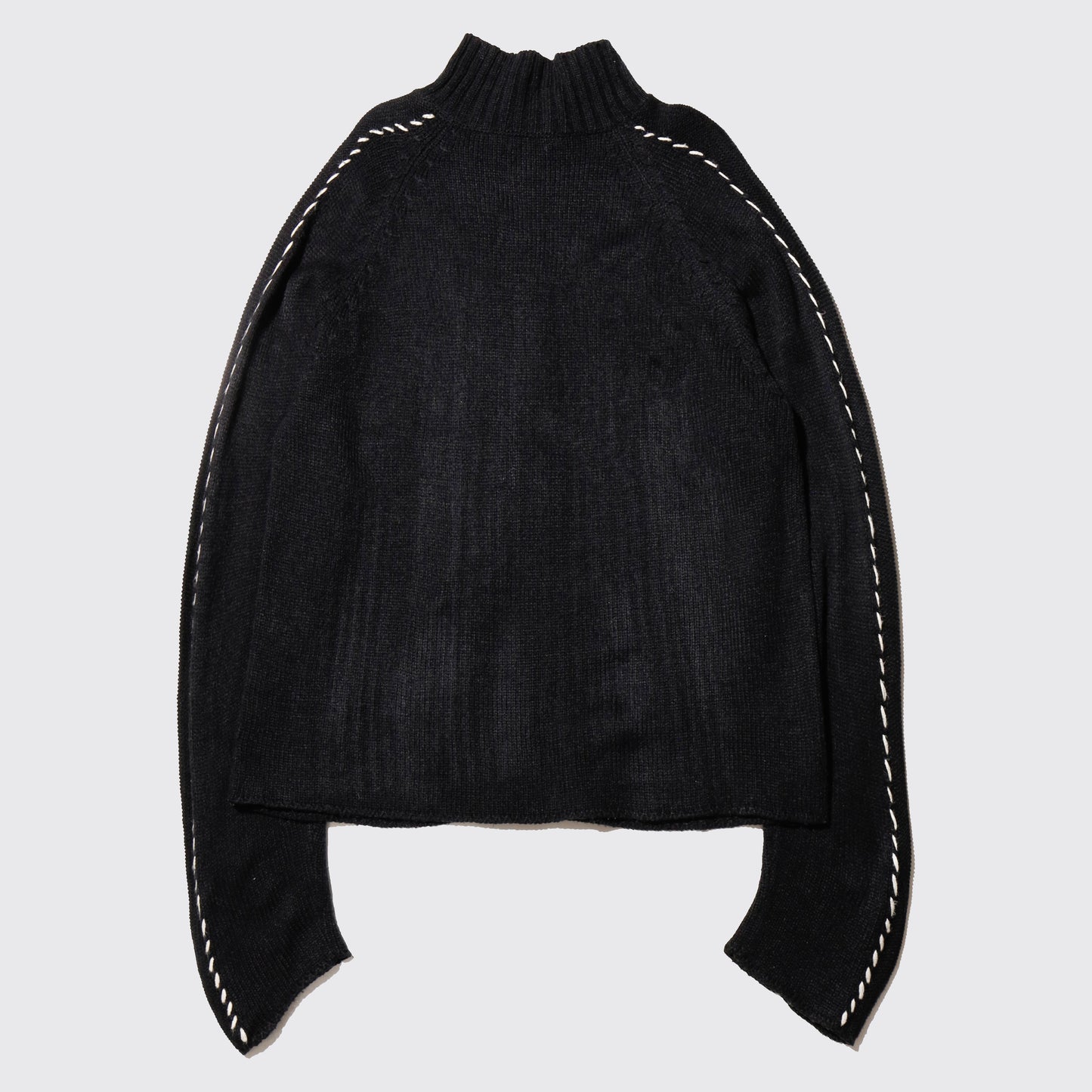 vintage stitch line knit jacket