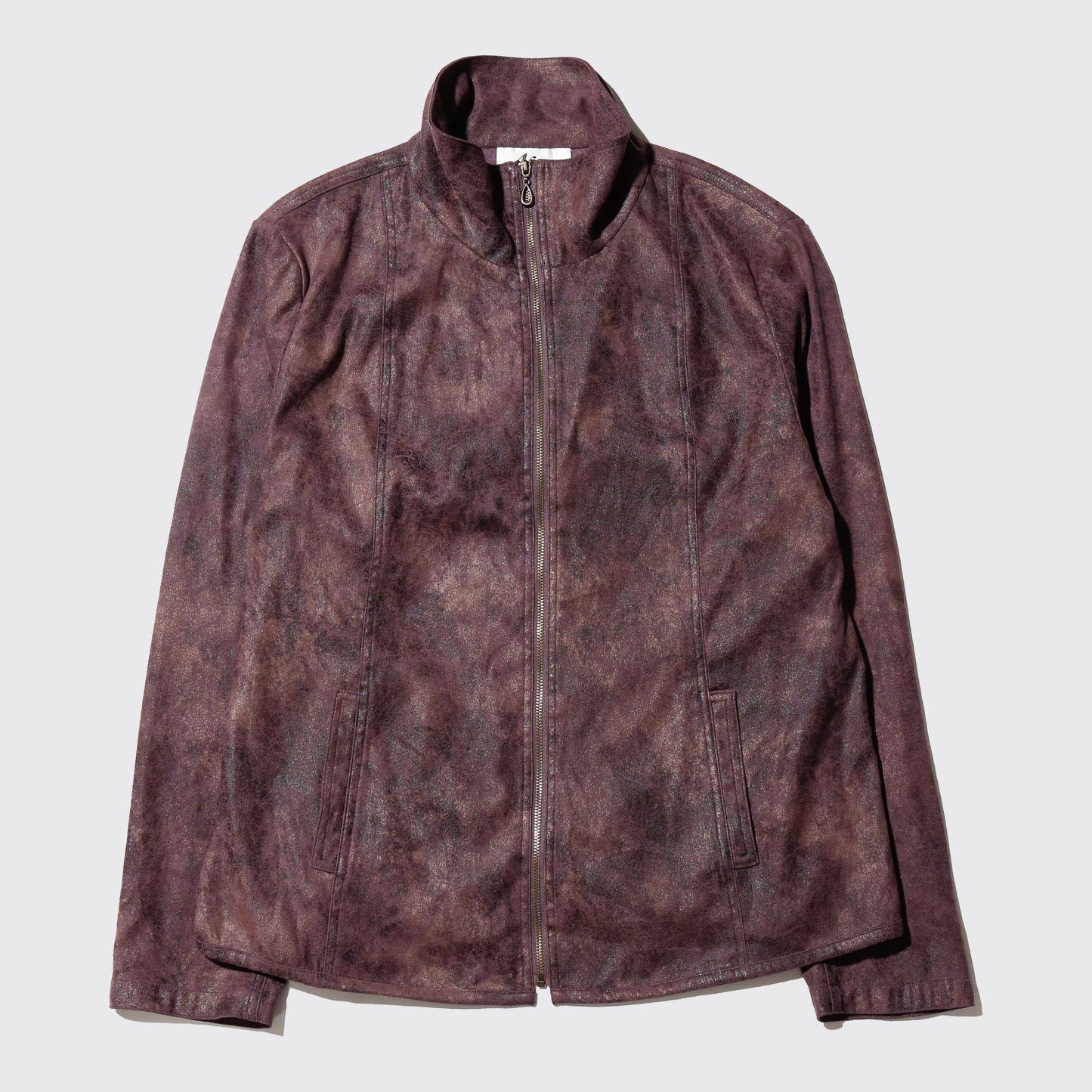 vintage acid faux suede jacket