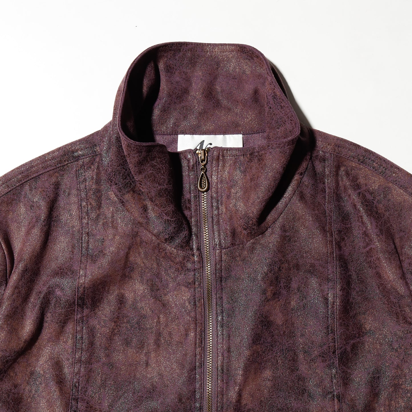vintage acid faux suede jacket