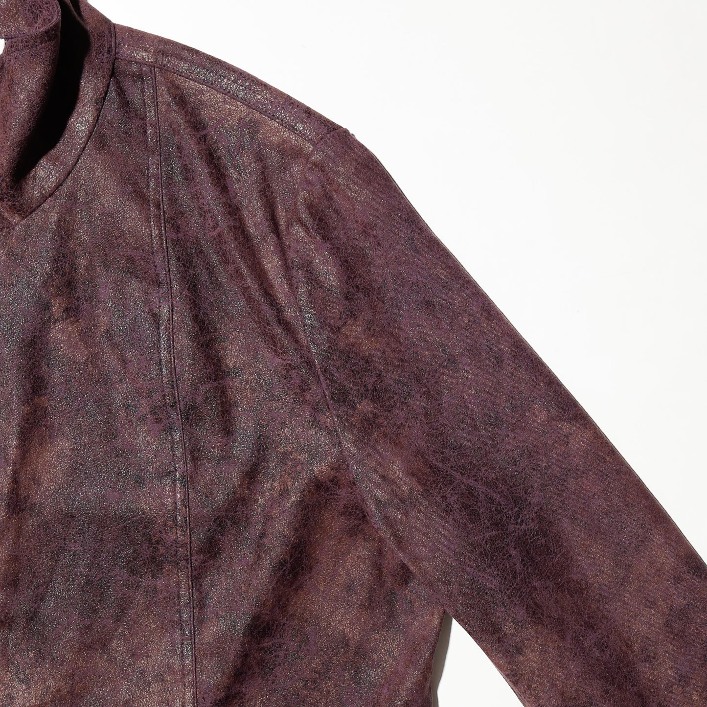 vintage acid faux suede jacket